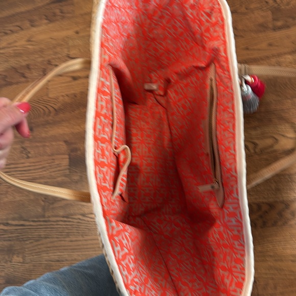 India Hicks Woven Straw Bag with Tassels - Picture 2 of 4